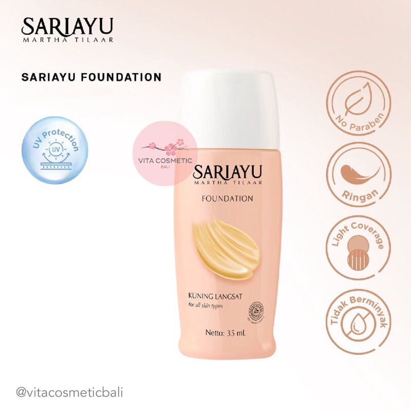 Sariayu Foundation Alas Bedak Liquid Cair