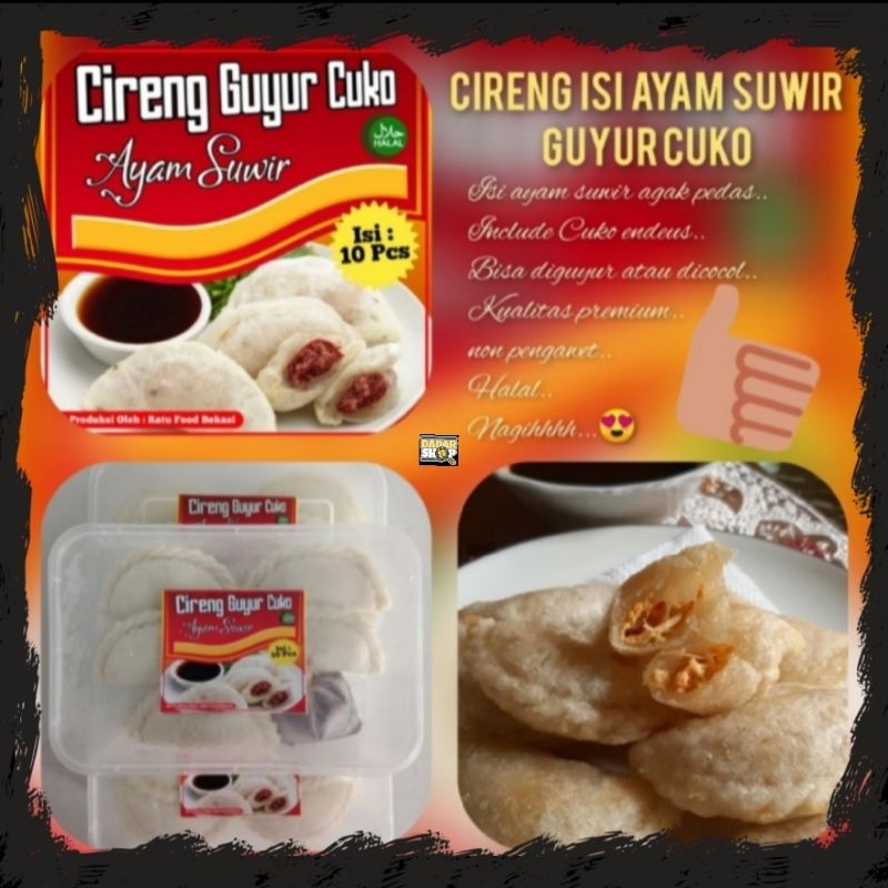 

Cireng Guyur Cuko (Isi Ayam Suwir)