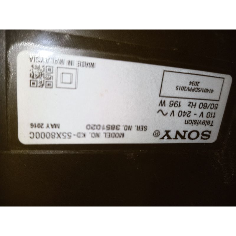 PSU REGULATOR POWER SUPPLY SONY KD55X8000C - 55X8000