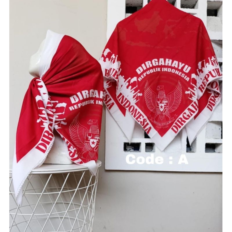 Hijab Kemerdekaan / Hijab Merah Bendera