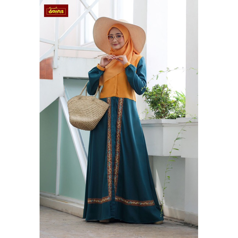 Abaya dannis bandrol terbaru size lengkap banyak warna geser kakak.gamis dannis diskon termurah