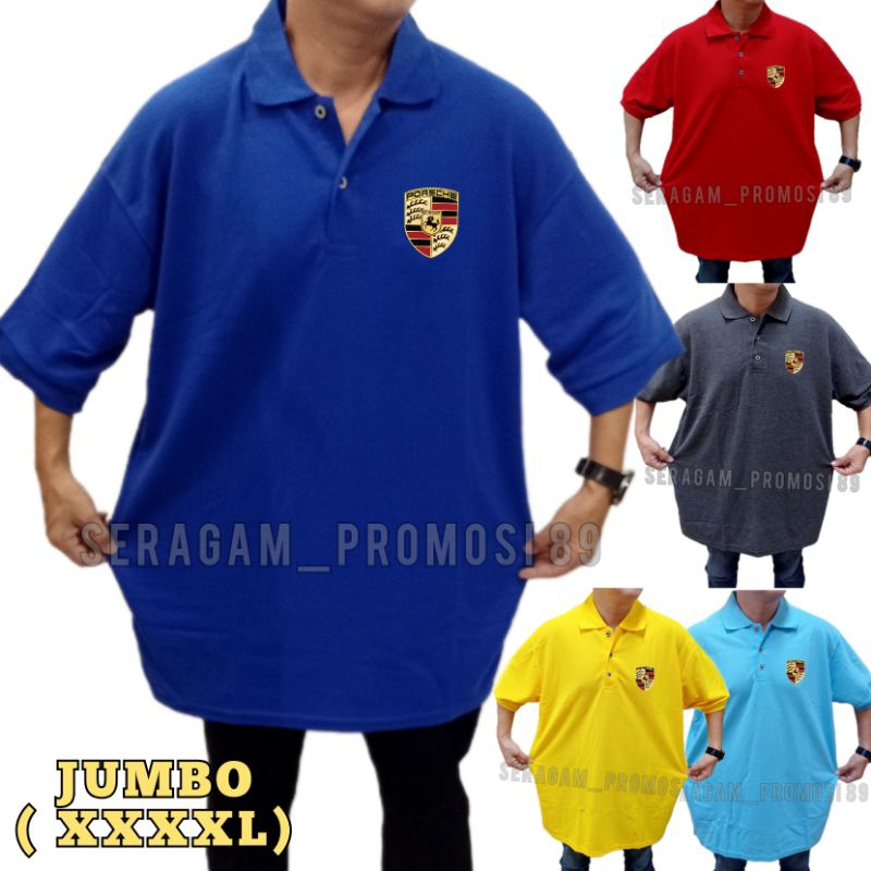 Baju Kaos Kerah Otomotif BIG SIZE JUMBO XXXXL / KAOS KERAH PENDEK LAKOS PRIA / KAOS WANGKY UKURAN JU