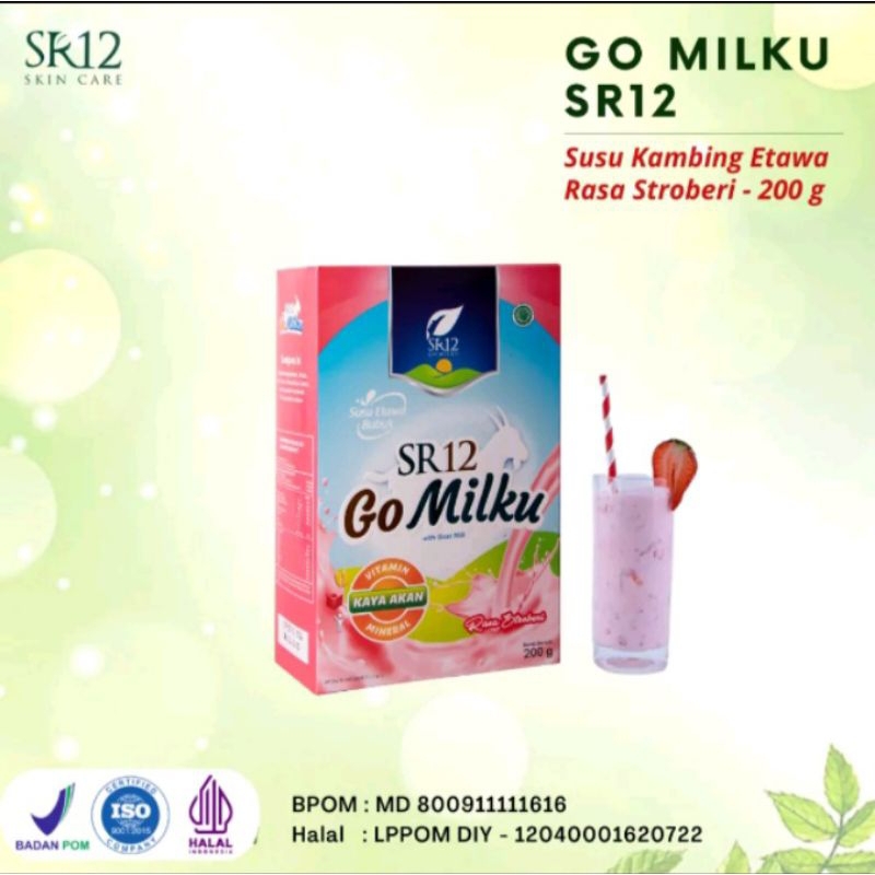 

SR12 Susu GOMILKU STROBERI 200g (SUSU KAMBING ETAWA) SUSU KELUARGA (Bisa Dikonsumsi ANAK, DEWASA DAN MANULA) SR12 SKINCARE HERBAL ALAMI BPOM SR12