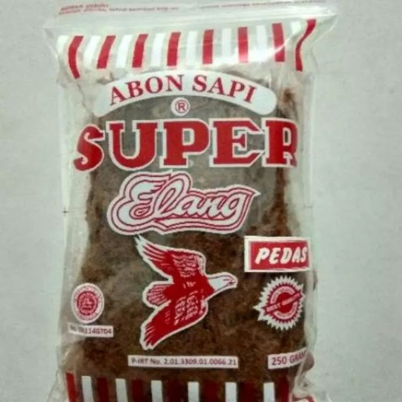 

Abon Sapi Asli Super Cap Elang Pedas 250gr