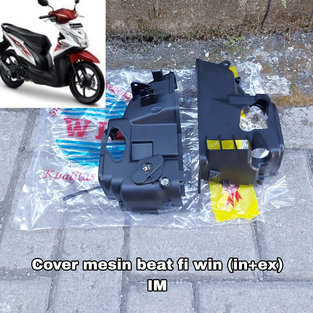 COVER MESIN BEAT FI 2014-2016/COVER TITUP MESIN ATAS BAWAH BEAT FI 2014-2016  MEREK WIN