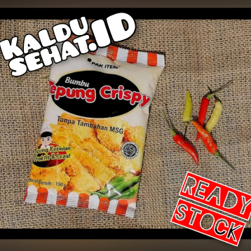 

PROMO 5 PCS TEPUNG BUMBU CRISPY 150 GR PAK ITEM (DARI PRODUSEN YANG SAMA DENGAN KALDU ALAMI CAP JAMUR MERANG)