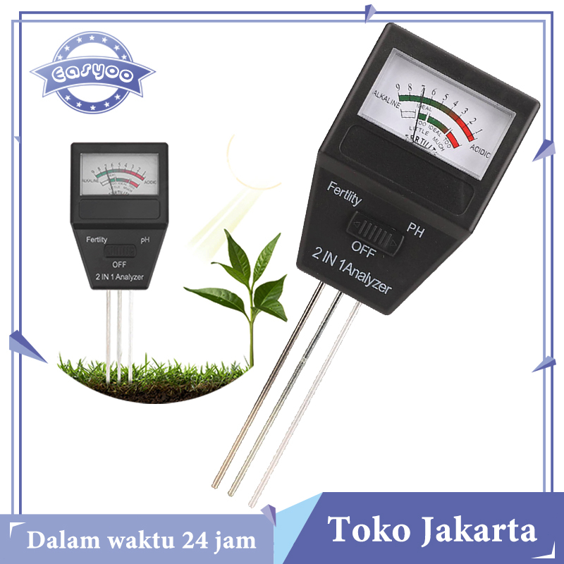 Soil Fertility Meter Soil Npk Tester Alat Ukur PH Soil Meter Tester 2 In 1 Soil Meter