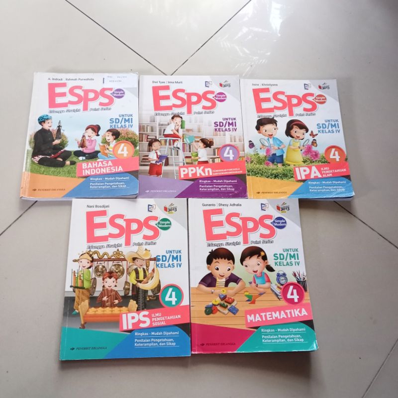 Esps Sd Kelas 4 Erlangga Ipa // Ips // Ppkn // Bindo // Mat