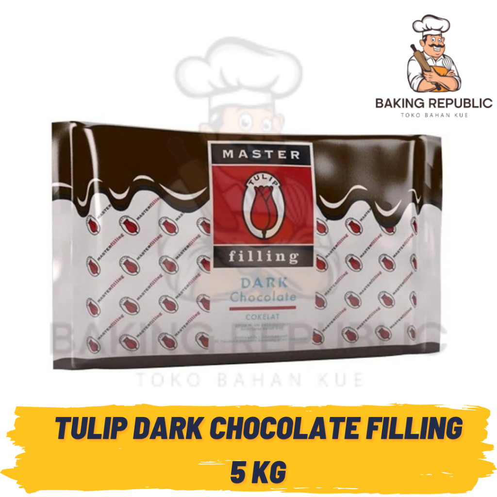 

TULIP DARK CHOCO FILLING | 5 KG | KEMASAN PABRIK