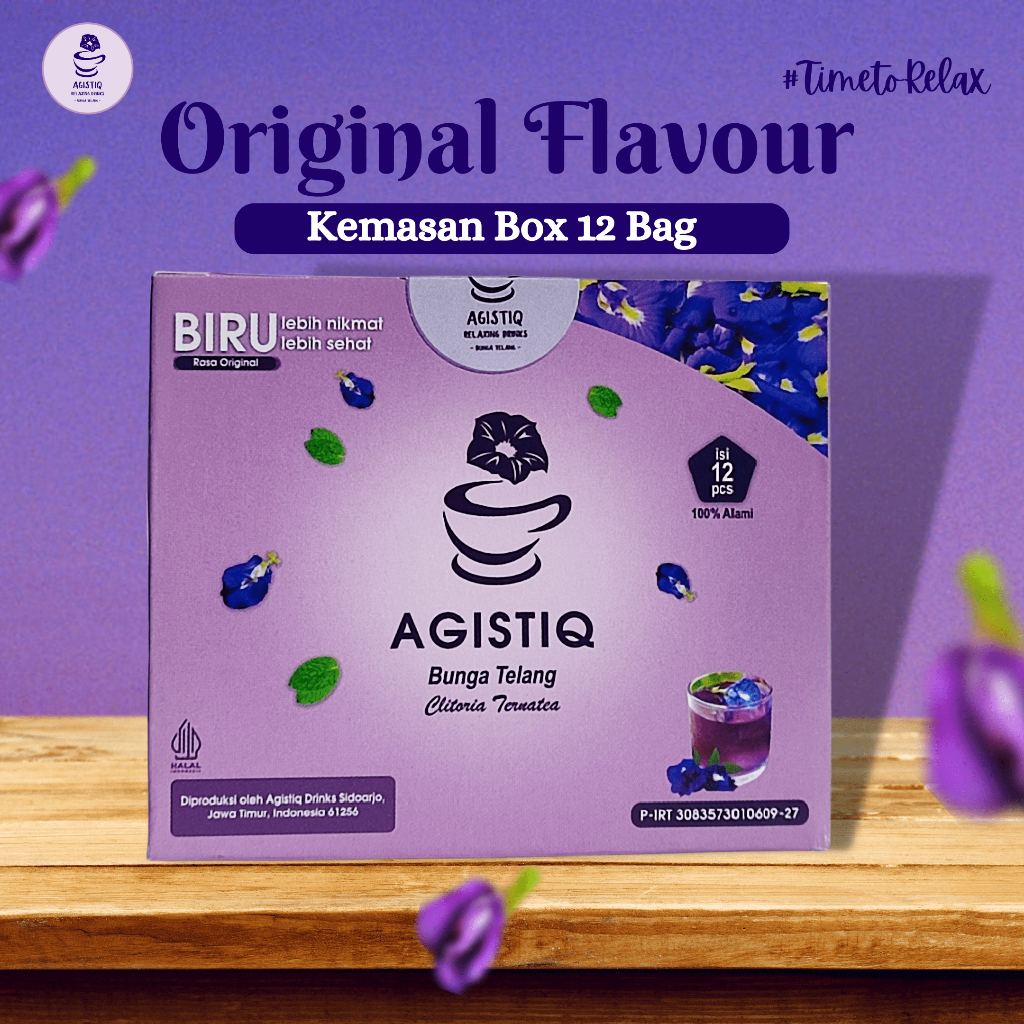 

TEH BUNGA TELANG PREMIUM | AGISTIQ TELANG ORIGINAL BOX 12 bag