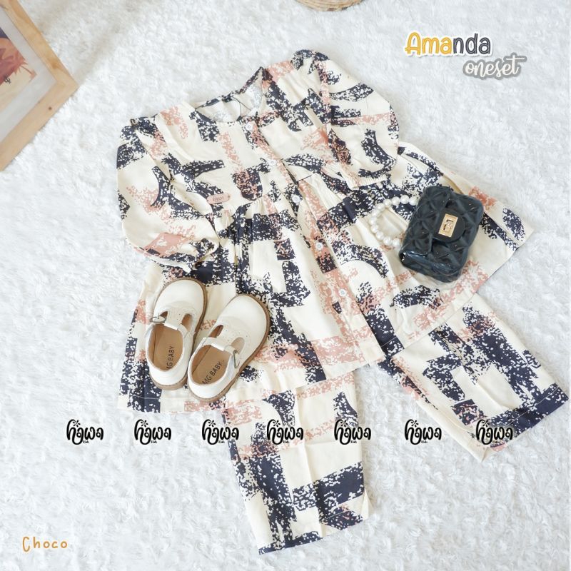 One Set Anak Perempuan Amanda Ori By Hawa Kids