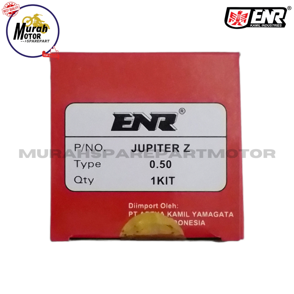 PISTON KIT LENGKAP PLUS RING SEHER JUPITER Z ENR ORIGINAL