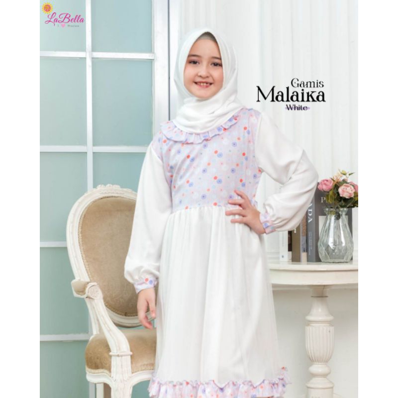 GAMIS MALAIKHA AZALIA TUTU PUTIH LABELLA