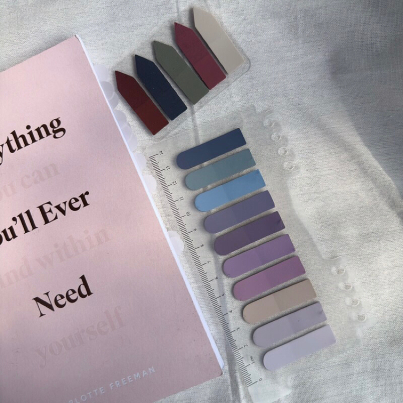 

Annotation Kit / Sticky notes pembatas buku plastic memo pad / Gracella Books