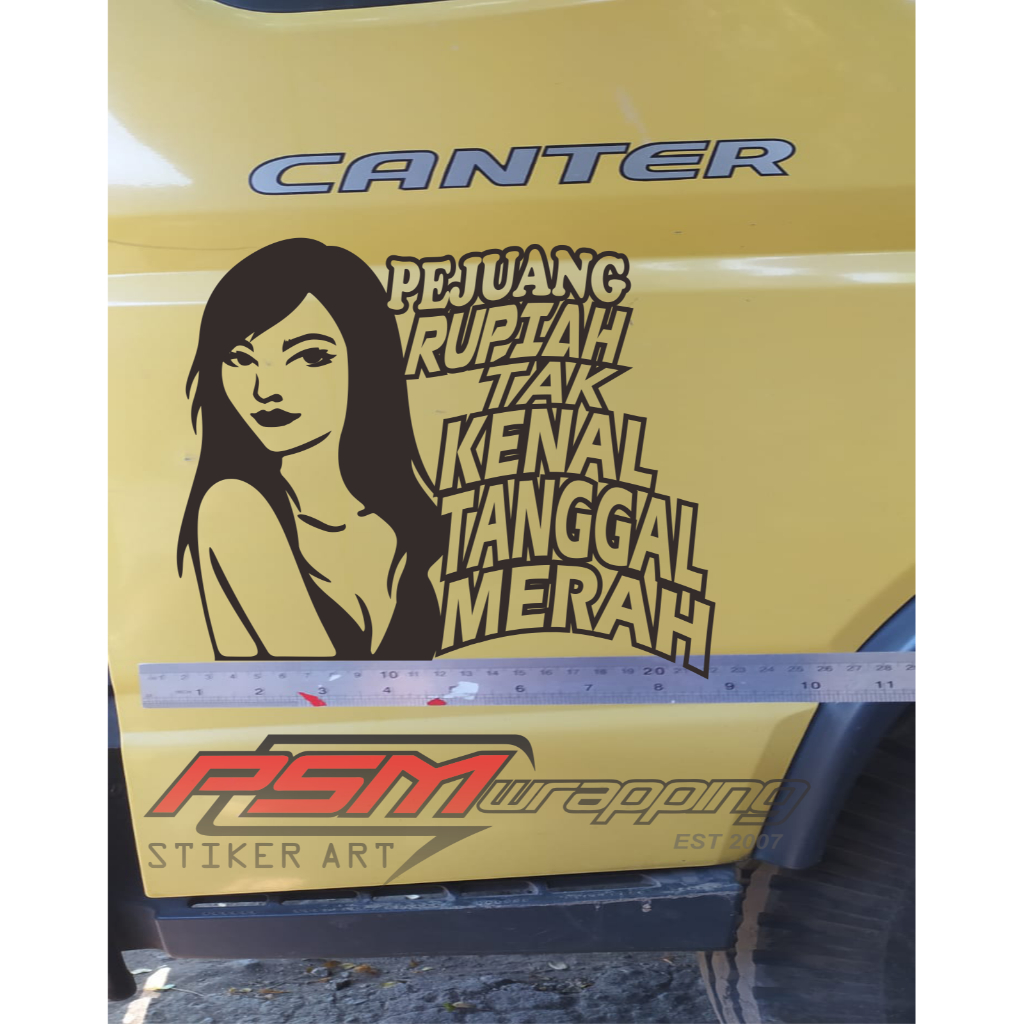 STIKER KACA MOBIL BODY PINTU CANTER TRUK DLL