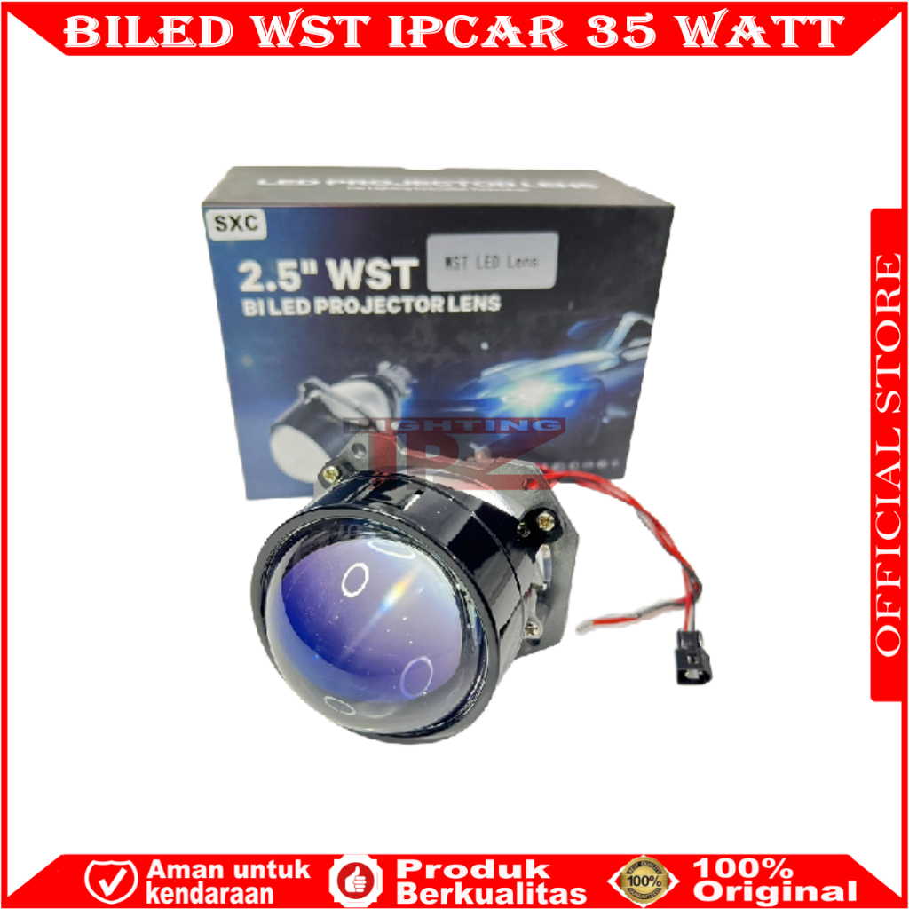 ORIGINAL LAMPU PROJECTOR BILED WST IPCAR 2,5 INCHI 35 WATT BLUELENS WST FANKAI  | BILED SXC IPHCAR 3