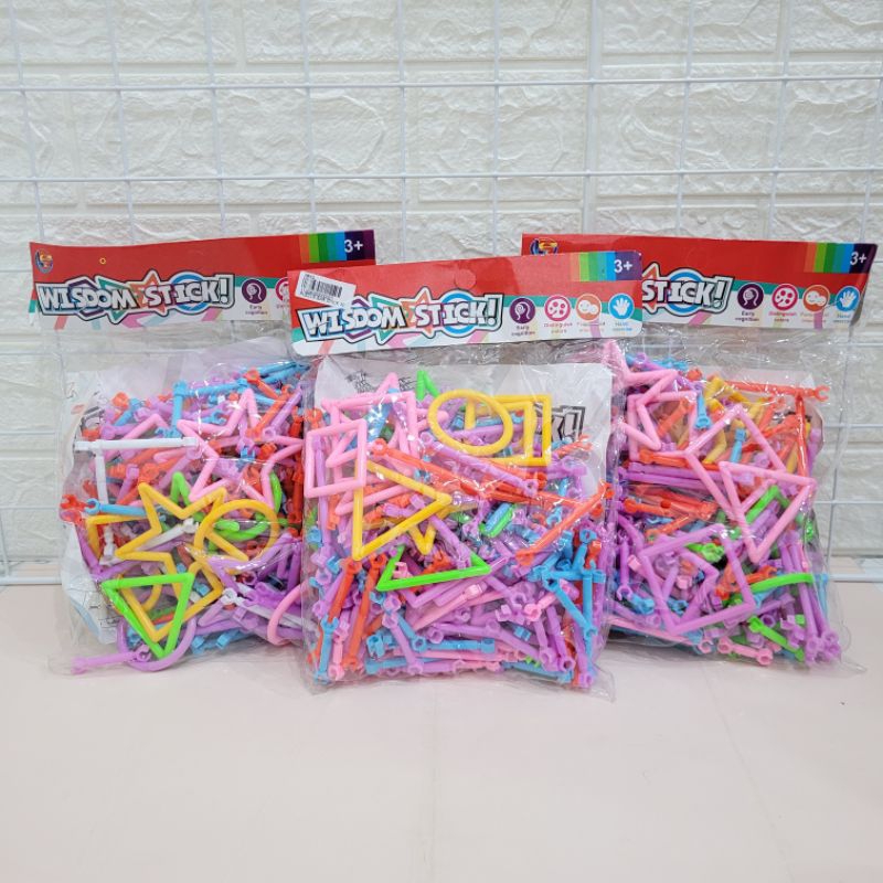 WISDOM STICK | MAINAN ANAK EDUKASI STICK BONGKAR PASANG