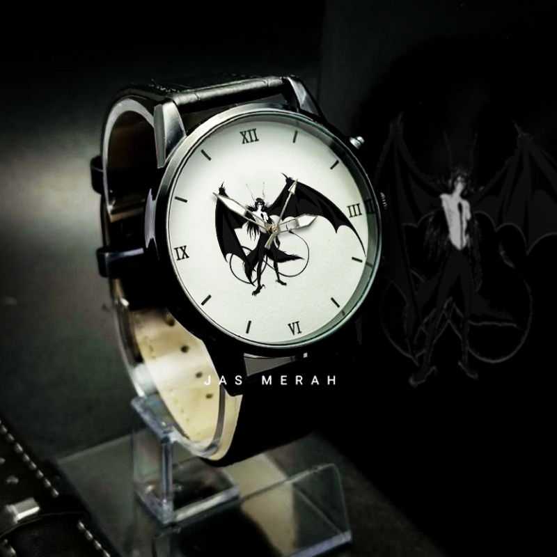 Jam Tangan Analog Ulquiorra Bleach Custom Casual Premium Include Double Strap + Bonus