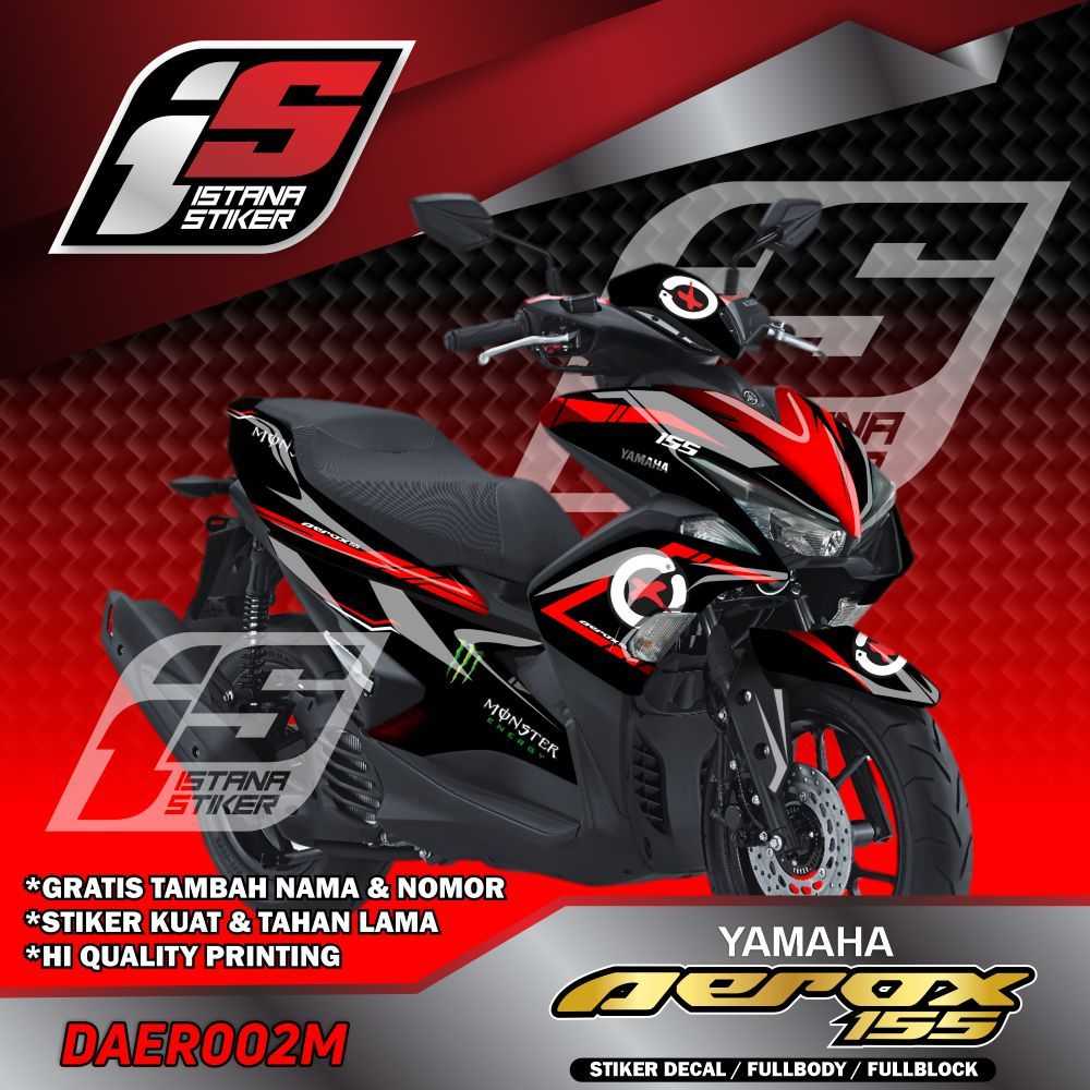 Stiker decal aerox new