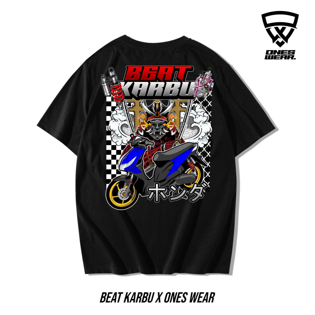 Kaos Motor Pria Wanita Honda Beat Karbu