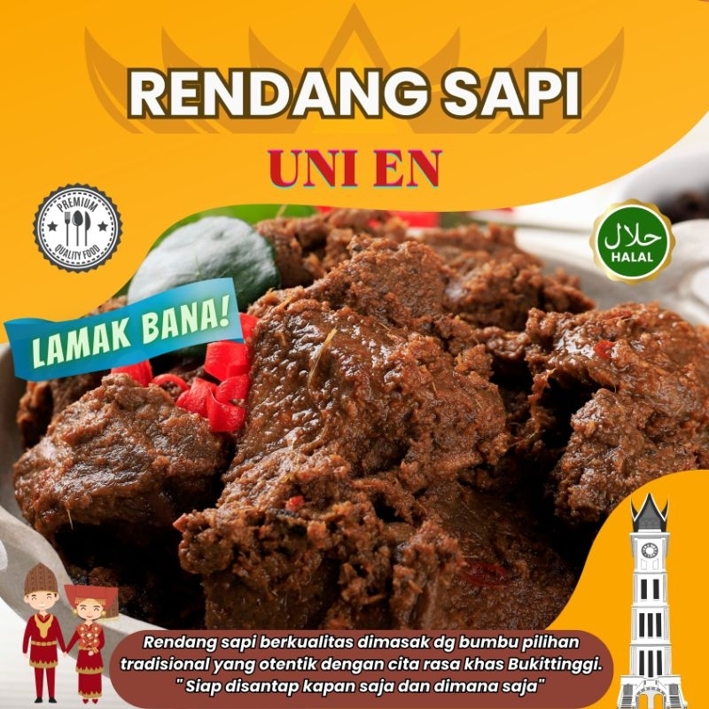 

RENDANG PADANG ASLI BUKITTINGGI 400gr, LAMAK BANA