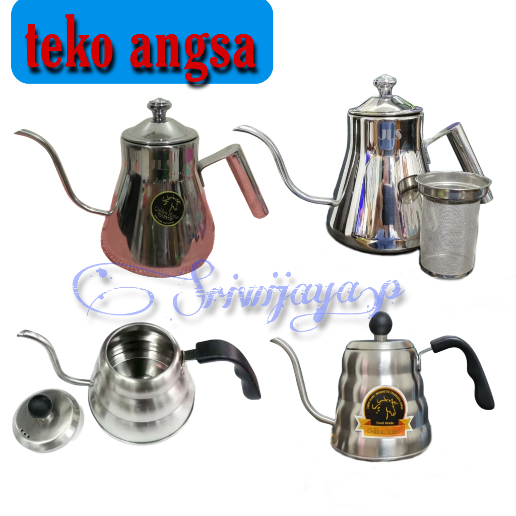 TEKO ANGSA | TEKO SETAINLESS LEHER ANGSA | TEA POT KOPI