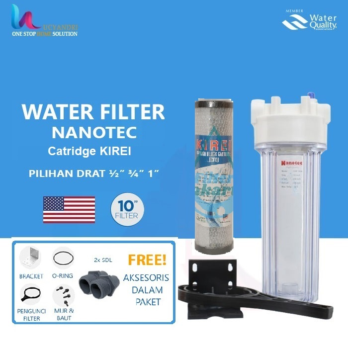 Filter Air Nanotec 10" + Krei 10" CTO | Saringan Air Nanotec 10" + Krei 10" CTO | Filter Air Nanotec