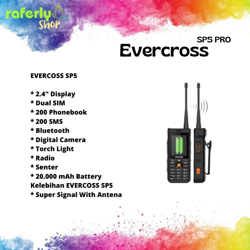 EVERCOSS SP5 PRO MODEL OUTDOOR ORI
