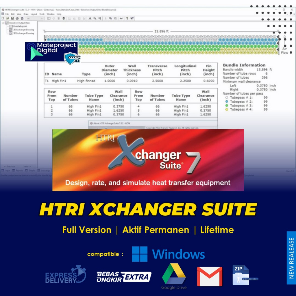 Software HTRI Xchanger Suite 9 Full Version HTRI Xchanger 7.3.2 + Examples