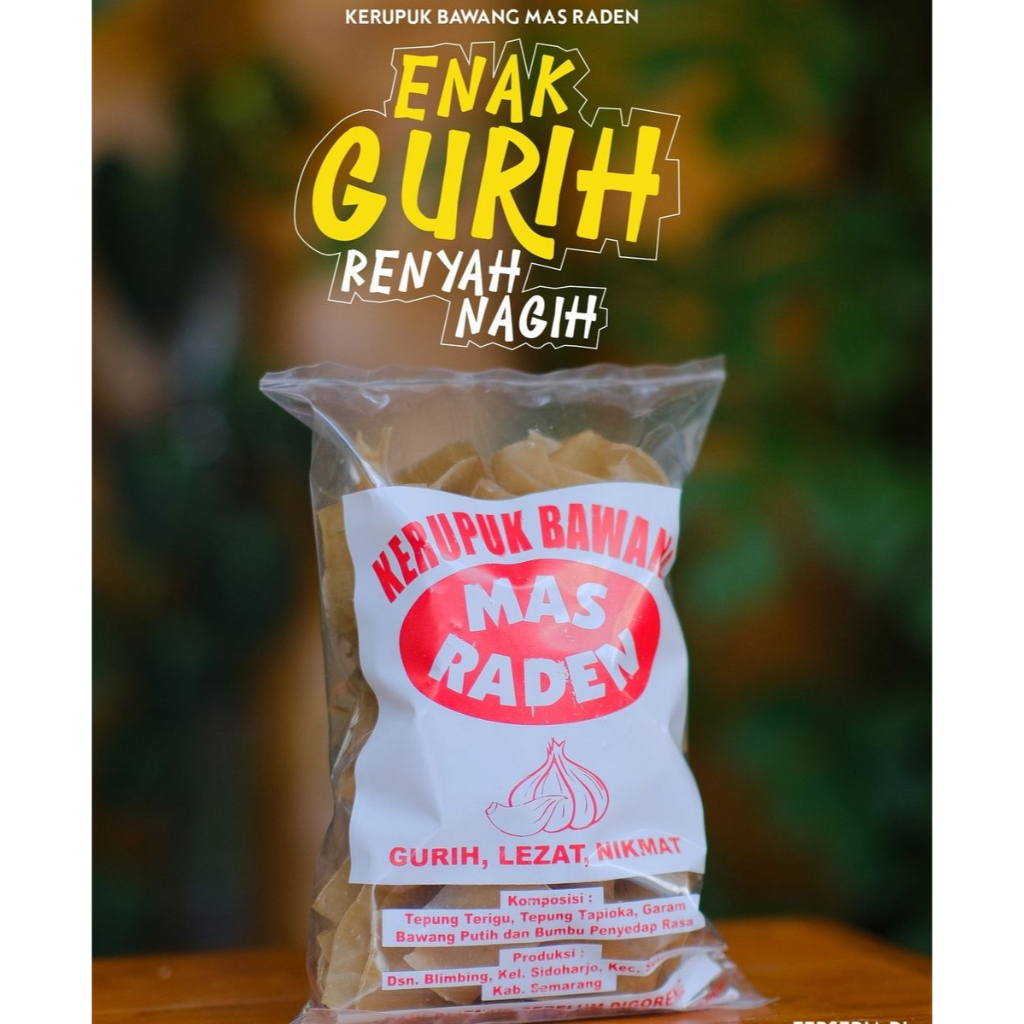 

Grosir Kerupuk raden kerupuk Bawang Mas Raden Asli Semarang