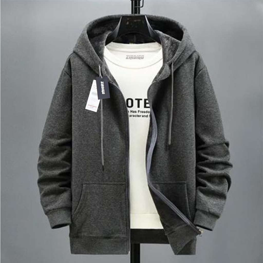 Zirdigo Jaket Distro Polos Jaket Zipper Resleting Unisex