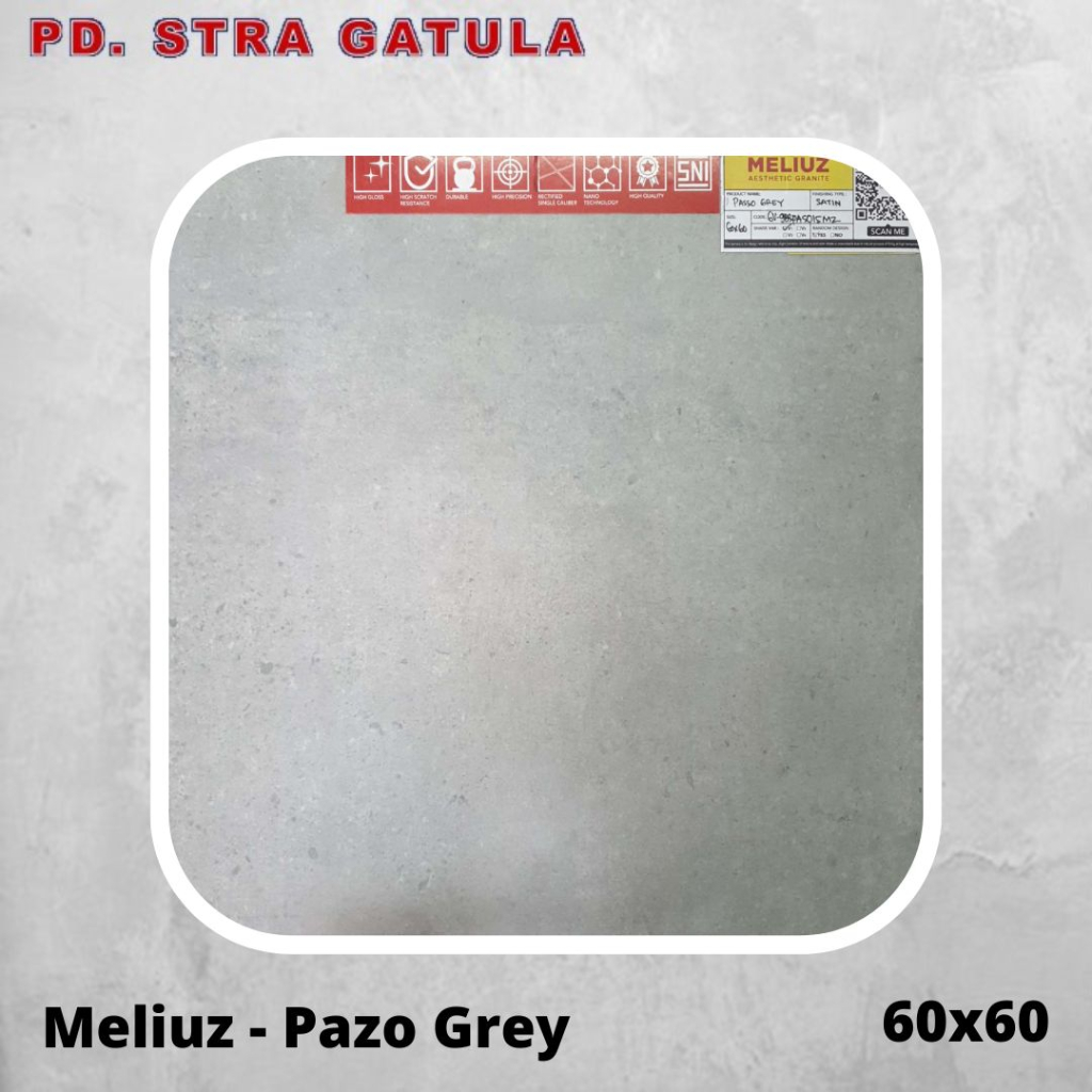 Granit 60x60 Meliuz Pazo Grey - Granit Dinding - Granit Lantai
