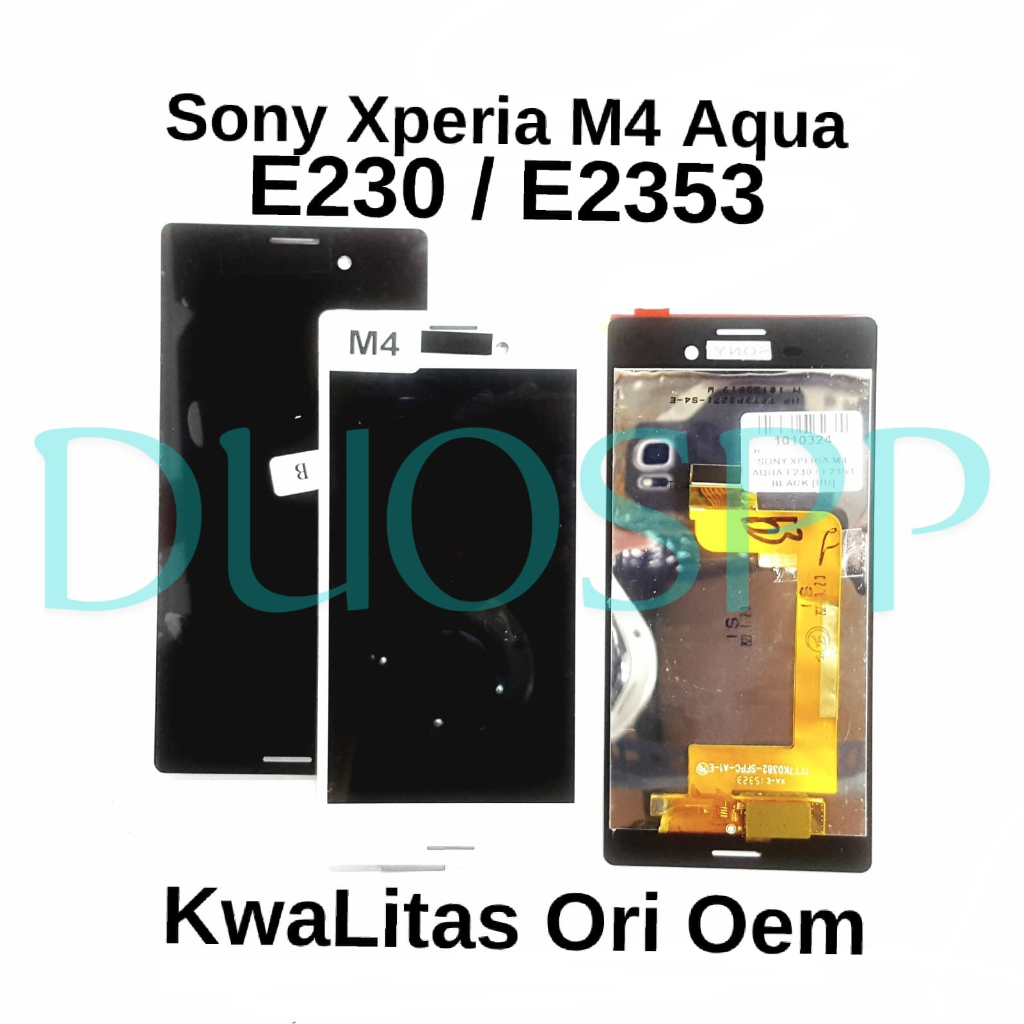 LCD TOUCHSCREEN SONY XPERIA M4 AQUA E230 E2353 LCD TS FULLSET LAYAR