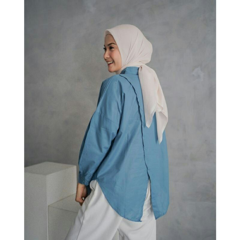 Kemeja Linen Nelka Shirt Kemeja Wanita Premium