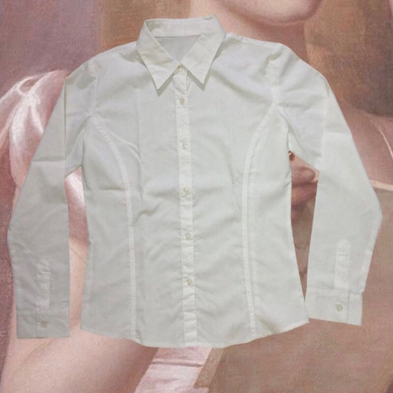 casual white shirt y2k vintage cottage core (2)