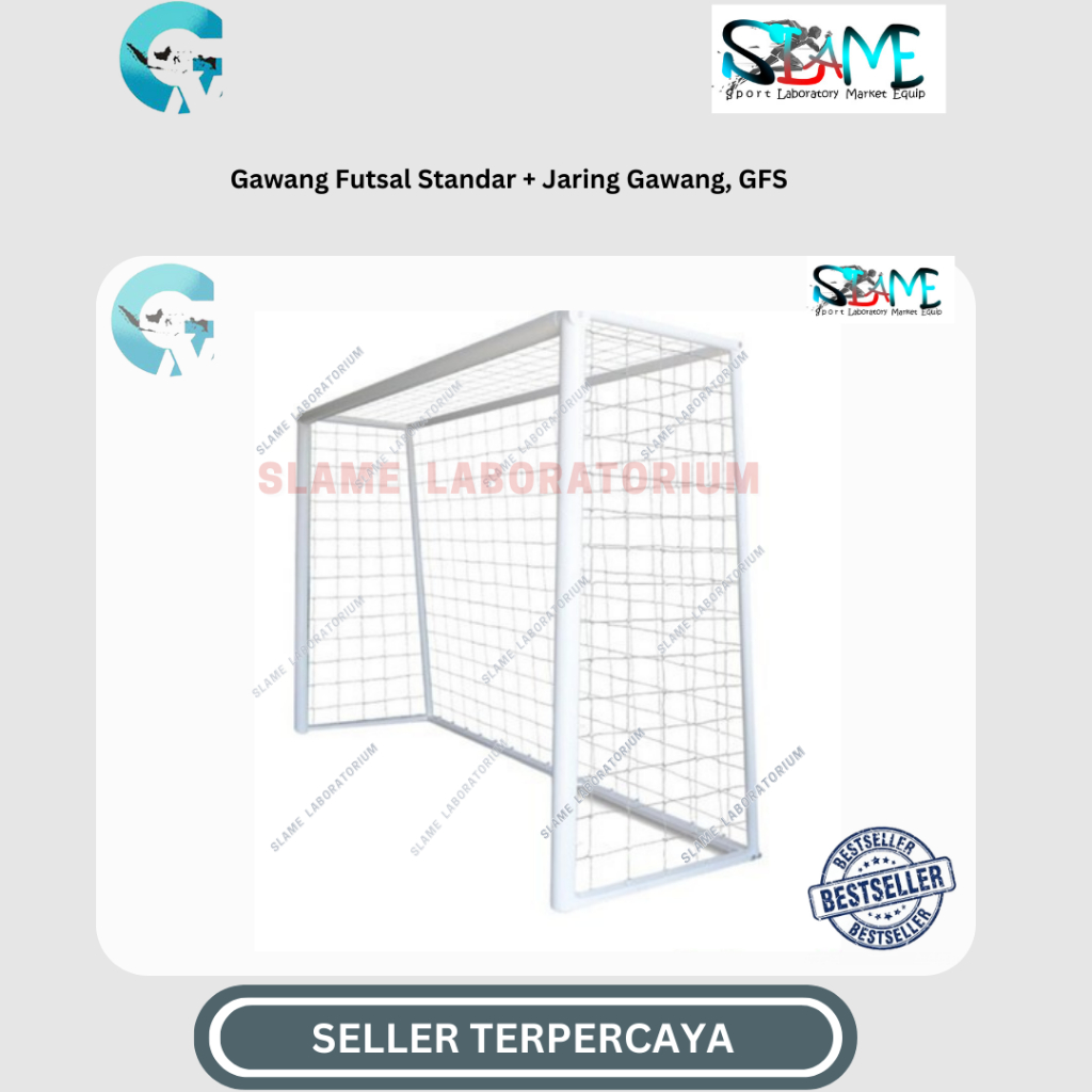 Gawang Futsal Standar + Jaring Gawang, GFS