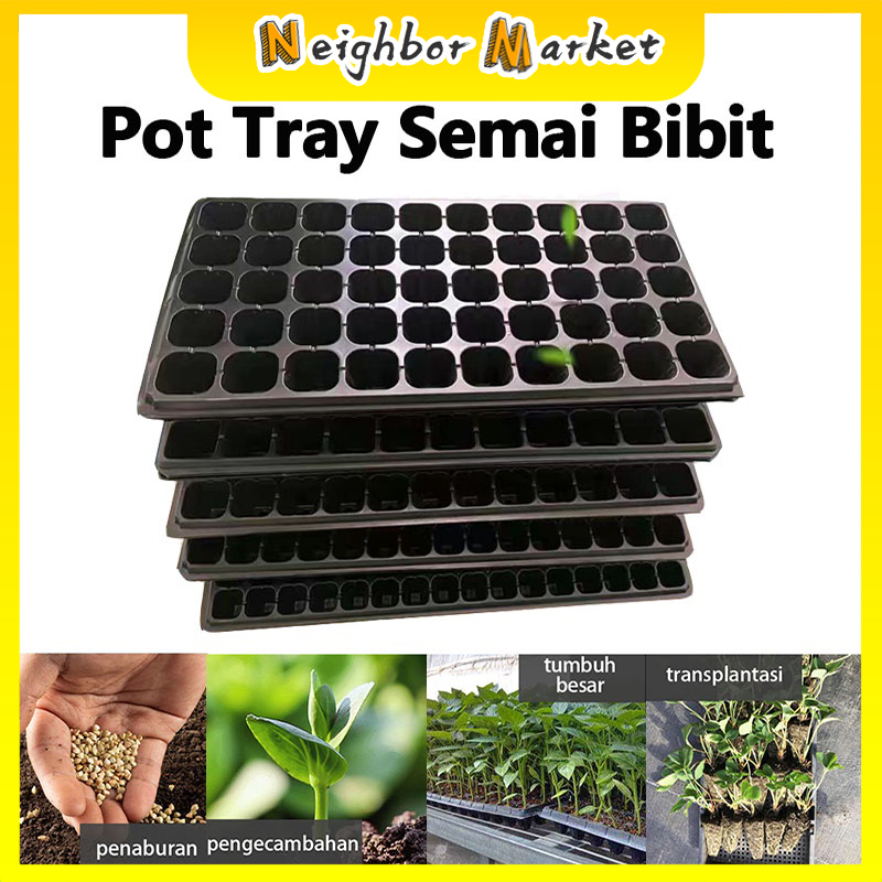 Pot Tray Semai Bibit Benih / Pot Bibit / Seedling Pot - 21 / 32 / 50 / 72 / 105 / 128 / 200