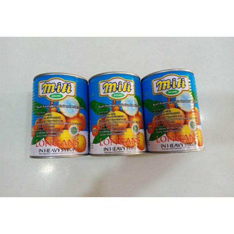 

Mili Brand Longan Kaleng / Lengkeng Kaleng 565gr