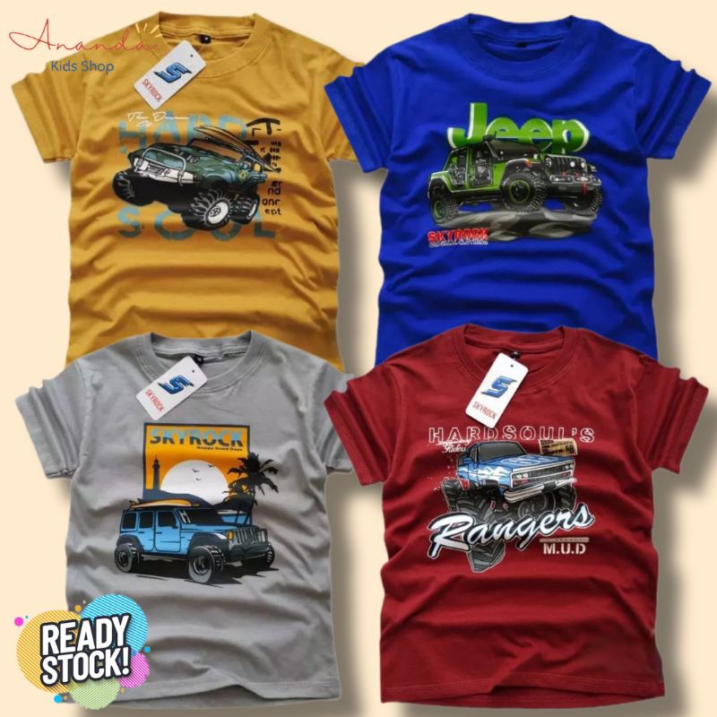 KAOS ANAK ; KAOS DISTRI ANAK ; Kaos Anak Jeep