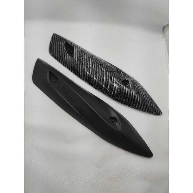 Cover Knalpot karbon Mio J. Tutup, pelindung Knalpot yamaha Mio J, fino 115, Mio Gt 115. Soul Gt 115