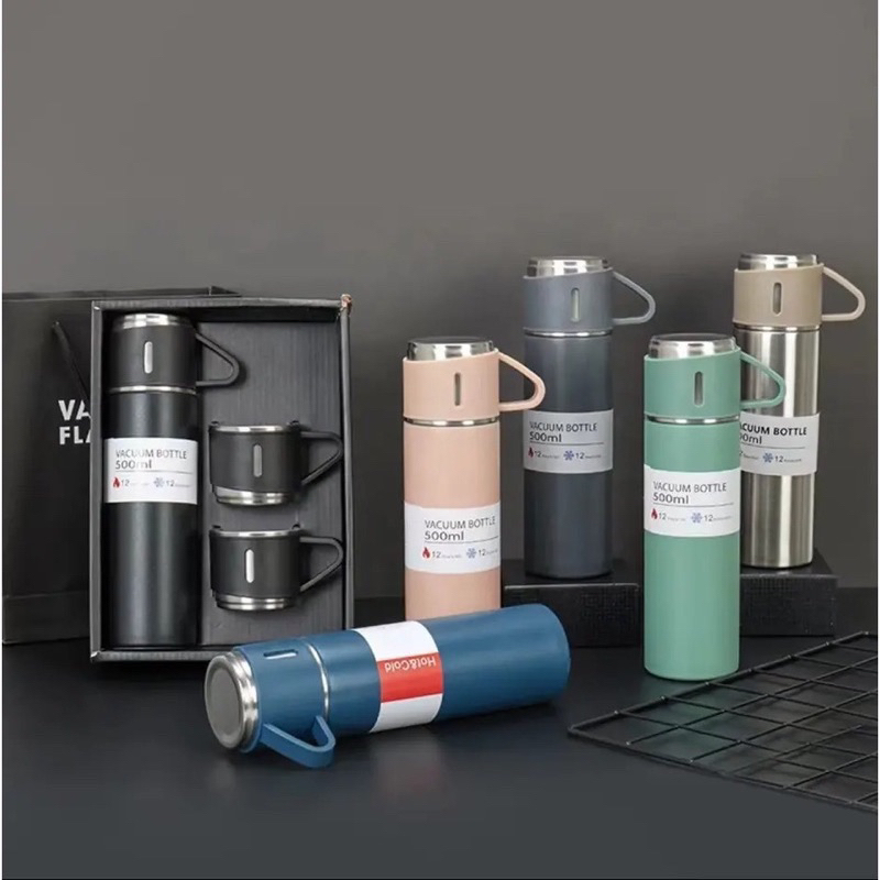 Termos Sultan 3in1 Termos Vacuum Flask Gift BOX Hampers / Termos Minum Cangkir Premium