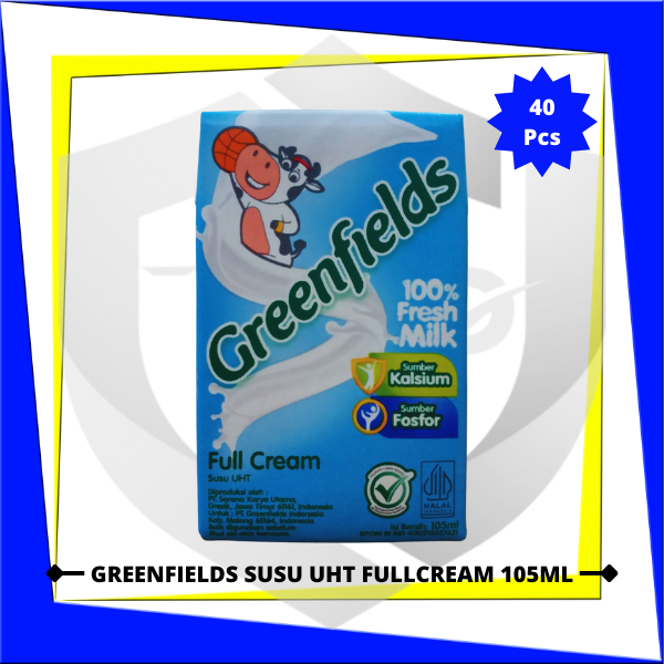 

GREENFIELDS Susu UHT FullCream 105ml x 40 pcs (1 Karton)