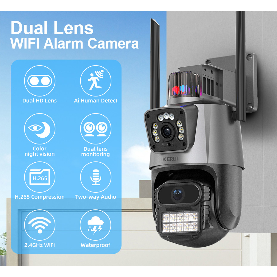 IP CAMERA CCTV OUTDOOR PTZ ICSEE SPEED DOME 12MP DUAL LENSA ZOOM XMEYE