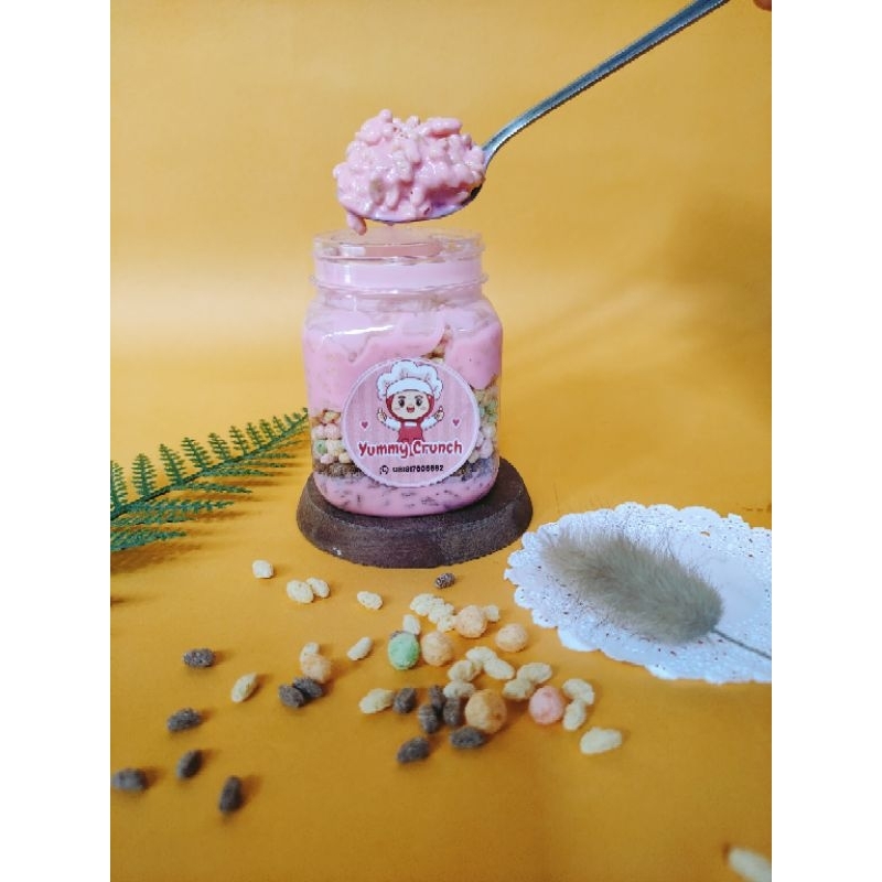 

Yummy Crunch/nyamnyam in jar/nyamnyam crispy/VARIAN RASA STRAWBERRY MIX