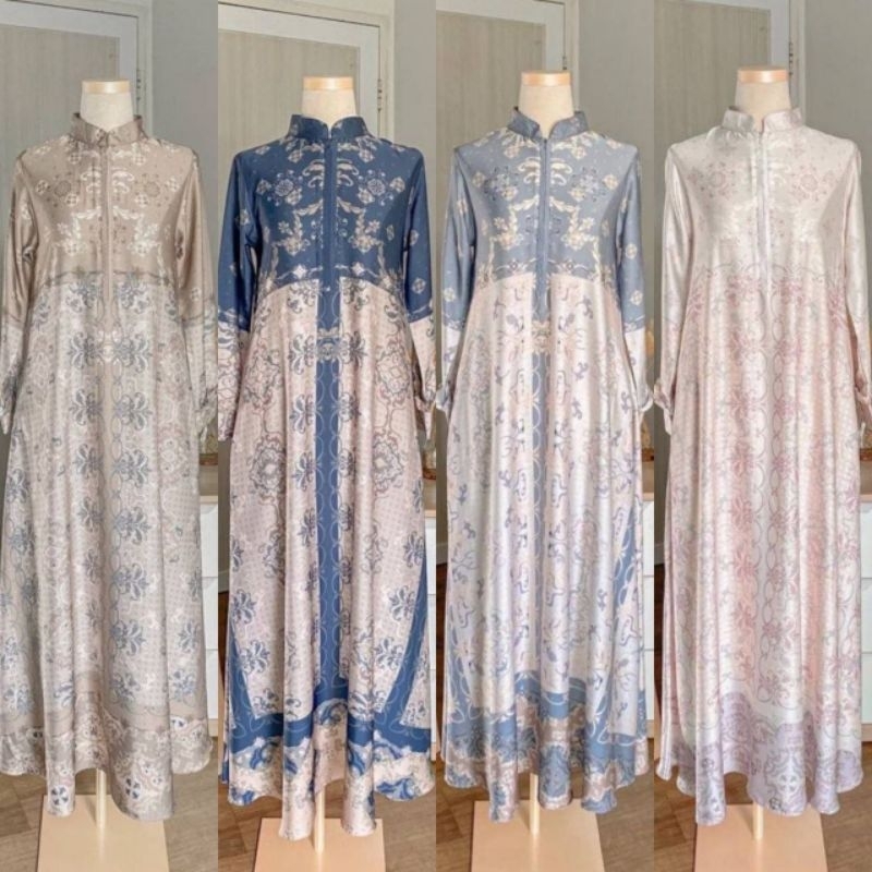 Gamis raya terbaru 2023 GAMIS SILK PREMIUM  GAMIS MAXMARA LUX PREMIUM MOTIV GAMIS MURAH