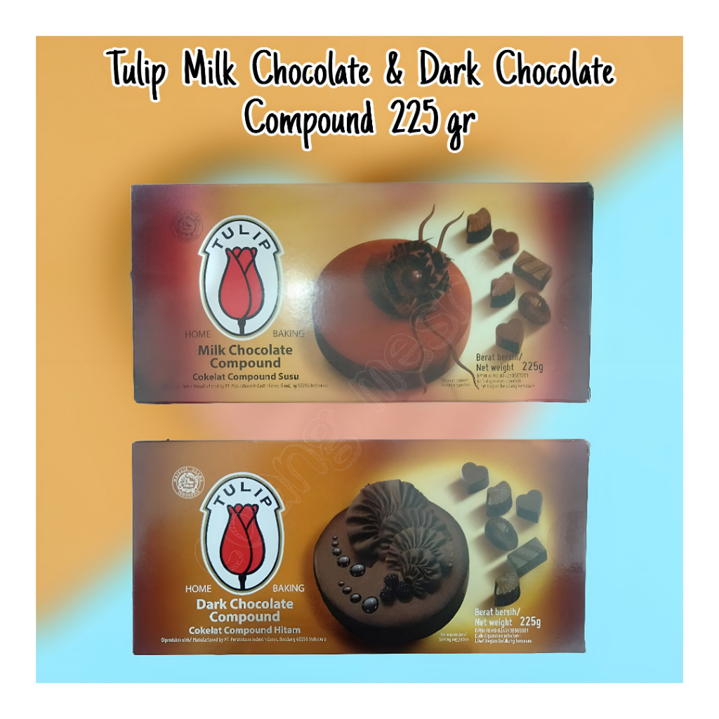 

TULIP MILK & DARK COMPOUND COKLAT 225 GR