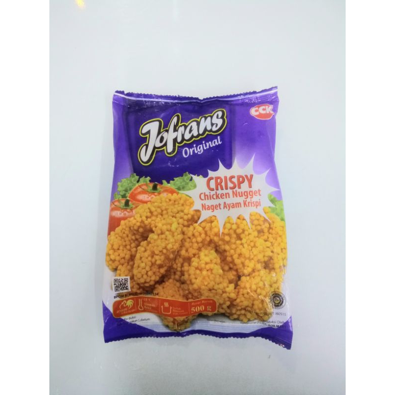 

Jofrans Crispy Nugget 500gr Jofrans Crispy Nugget 500gr