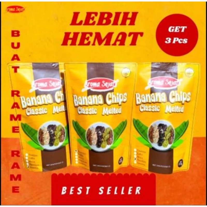 

AROMA SEJATI PISANG LUMER PAKET 3 RASA RANDOM 360GRAM ASLI LAMPUNG