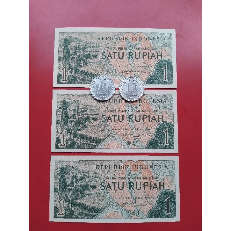 Paket Mahar 23 Rupiah (Uang Kertas & Koin Kuno 100% Asli)
