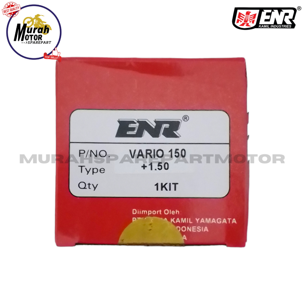 PISTON KIT LENGKAP PLUS RING SEHER VARIO 150 ENR ORIGINAL